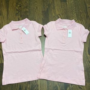NWT Old Navy Uniform Pink Polo size xs 5